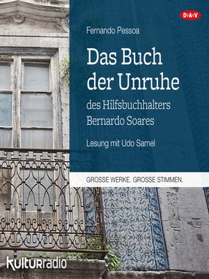 cover image of Das Buch der Unruhe des Hilfsbuchhalters Bernardo Soares